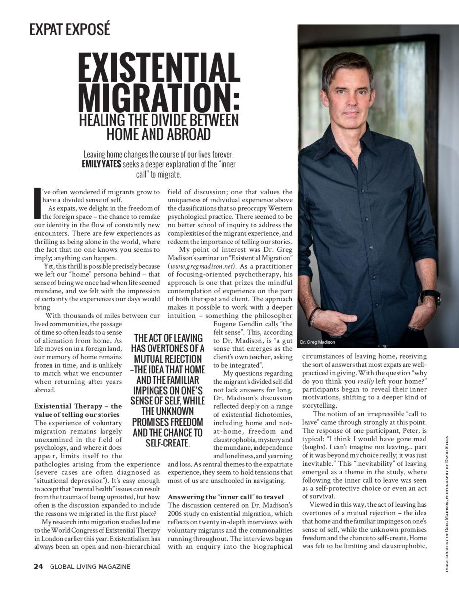 Read more about the article new article on Existential Migration